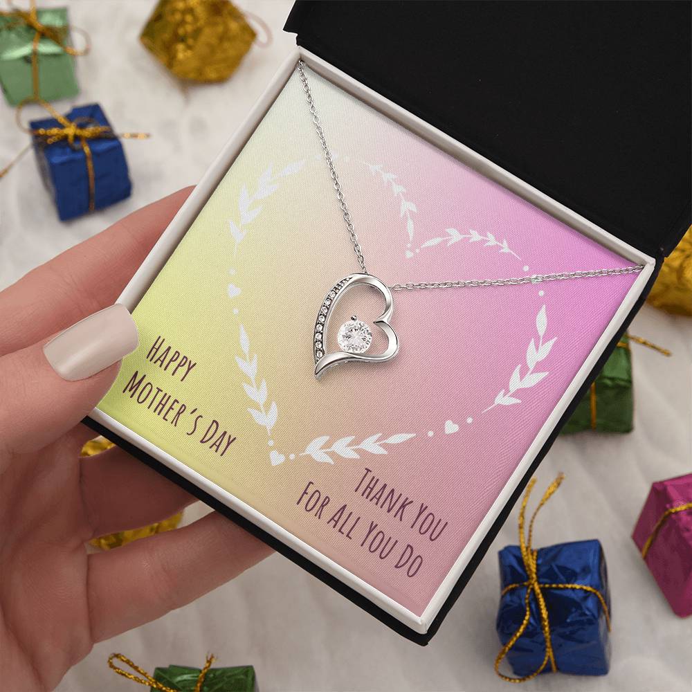 Mother's Day Gift | Forever Love Necklace with On Demand Message Card