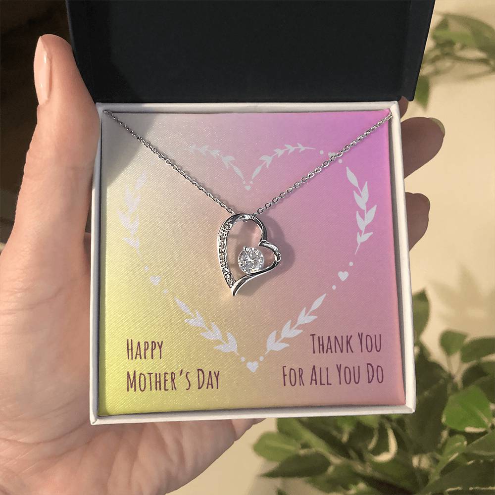 Mother's Day Gift | Forever Love Necklace with On Demand Message Card