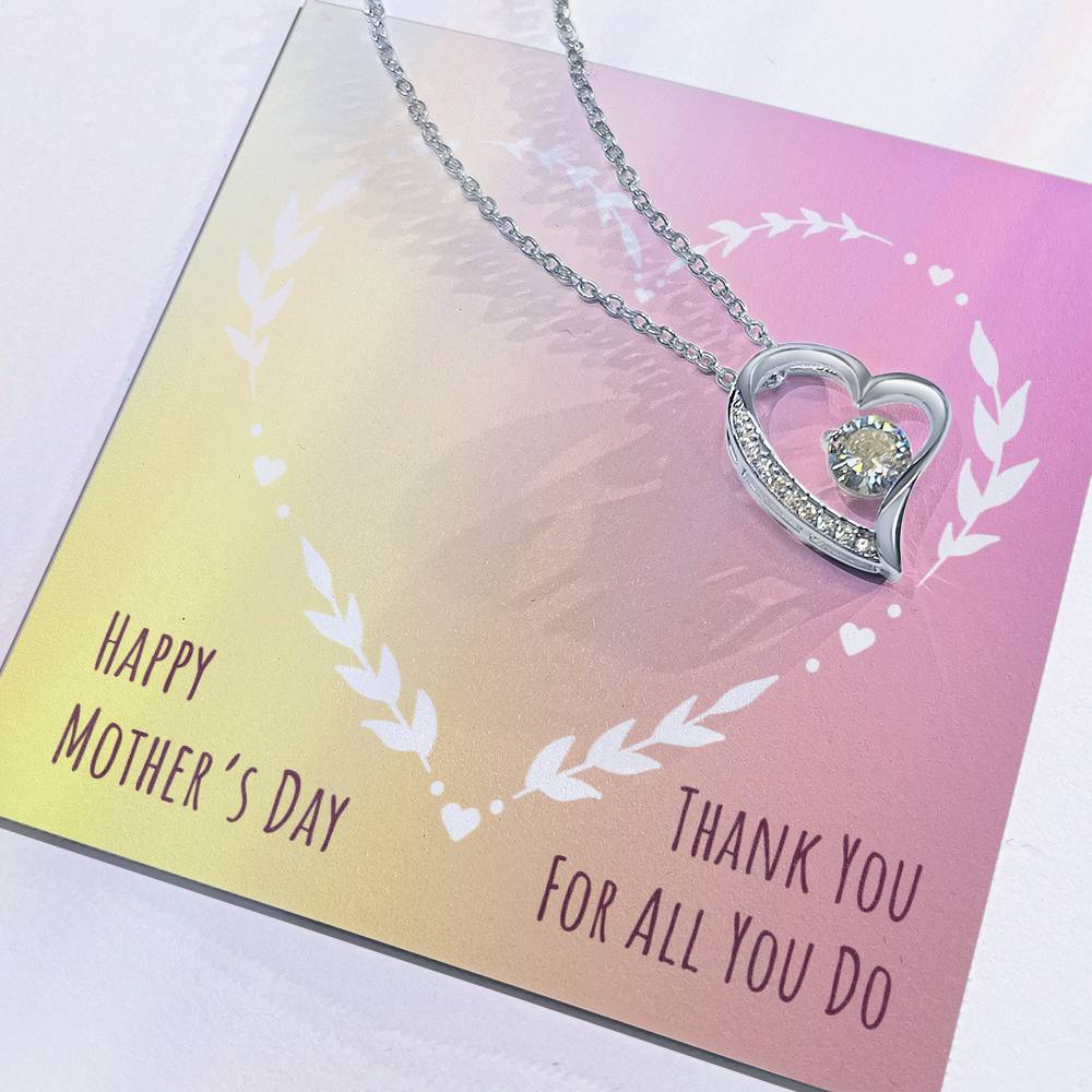 Mother's Day Gift | Forever Love Necklace with On Demand Message Card