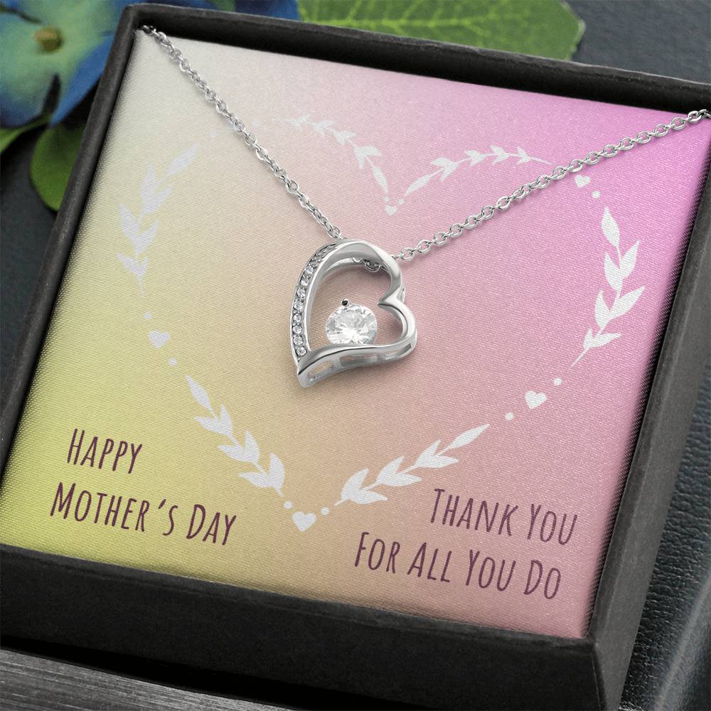 Mother's Day Gift | Forever Love Necklace with On Demand Message Card