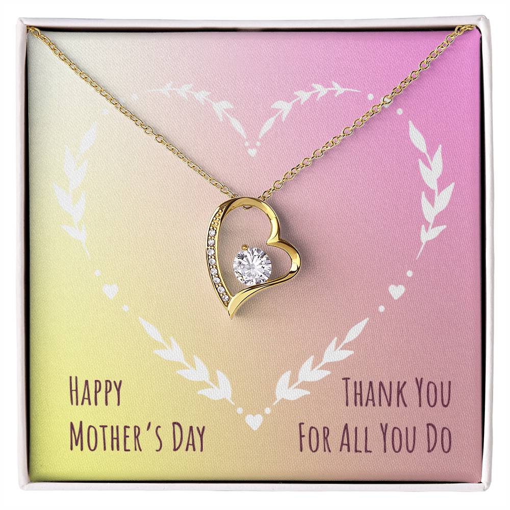 Mother's Day Gift | Forever Love Necklace with On Demand Message Card