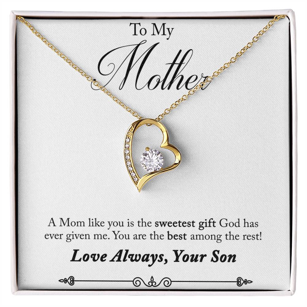 Mom's  day gift |Forever Love Necklace with On Demand Message Card