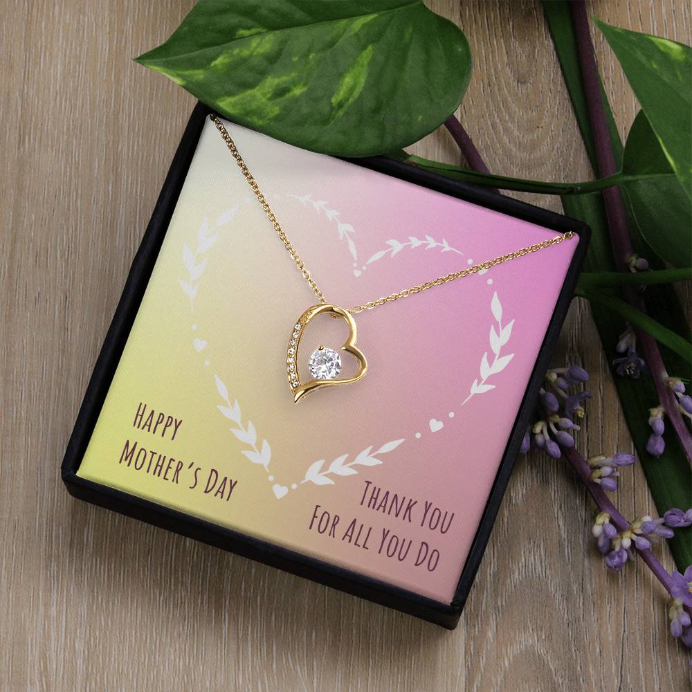 Mother's Day Gift | Forever Love Necklace with On Demand Message Card