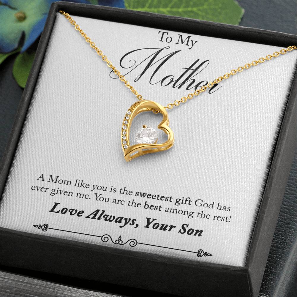 Mom's  day gift |Forever Love Necklace with On Demand Message Card